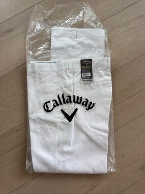 Callaway White Opti-Dri Golf Pants size 36 NEW with tags
